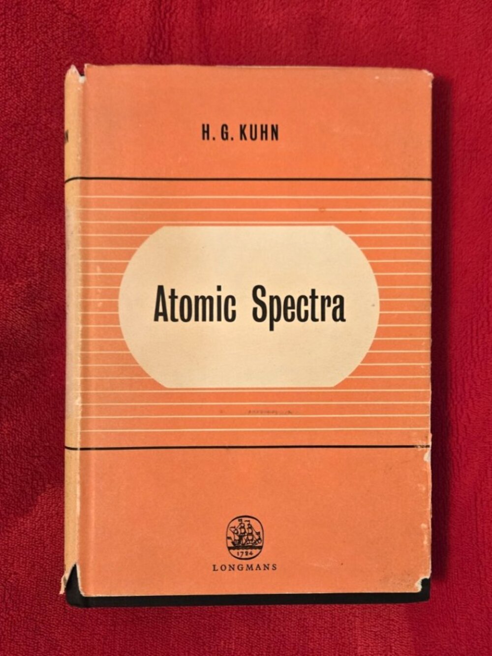 Vintage Atomic Spectra (H. G. Kuhn - 1962) Longman's Hardcover w/ Dust Jacket